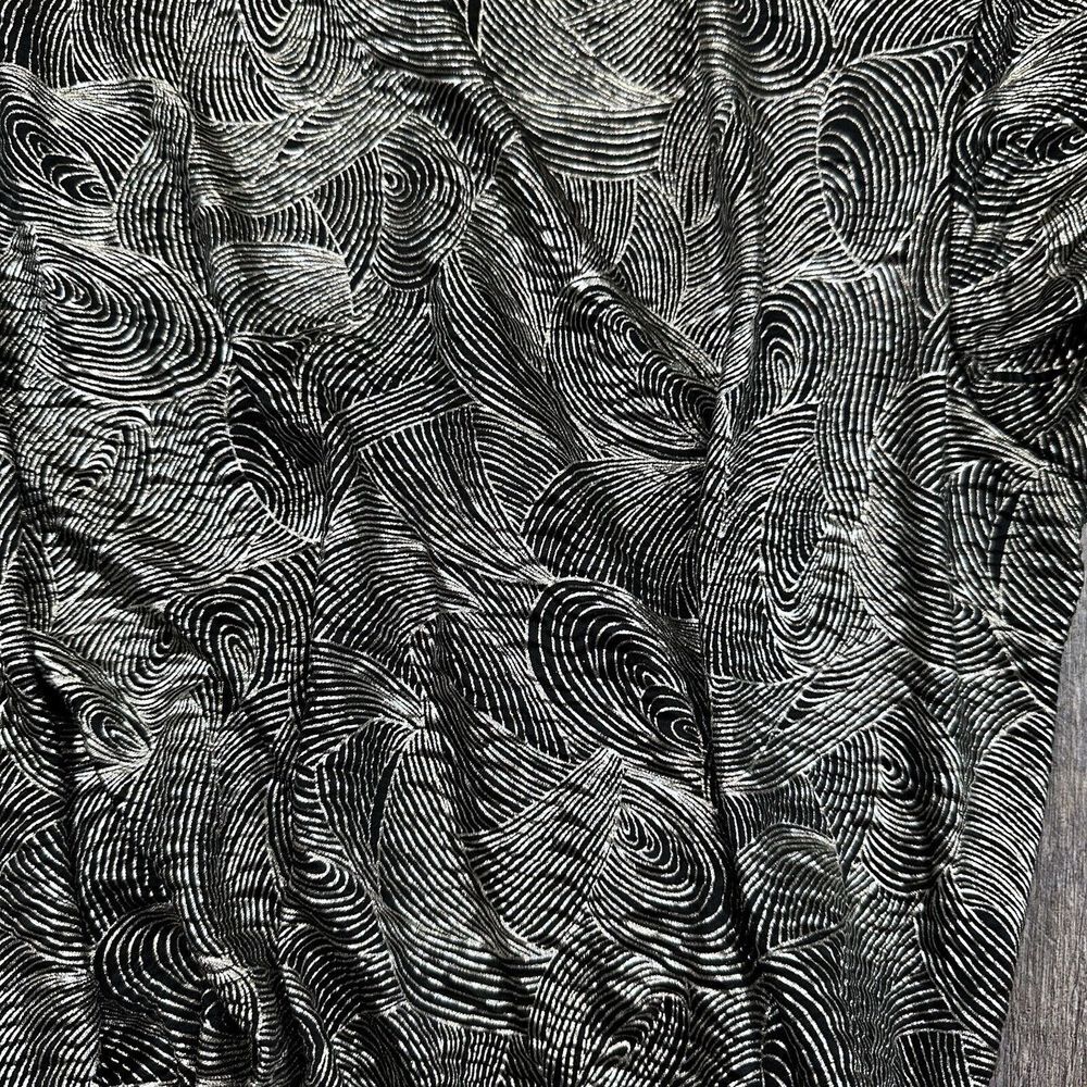 VTG Judy Bond Petites‎ Blouse Womens 6 Long Sleeve Metallic Abstract Swirl USA - Picture 6 of 16